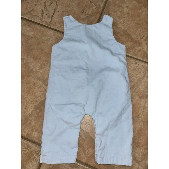Cotton Kids Fall Corduroy Overalls, 12 Months Blue - Picture 5 of 5